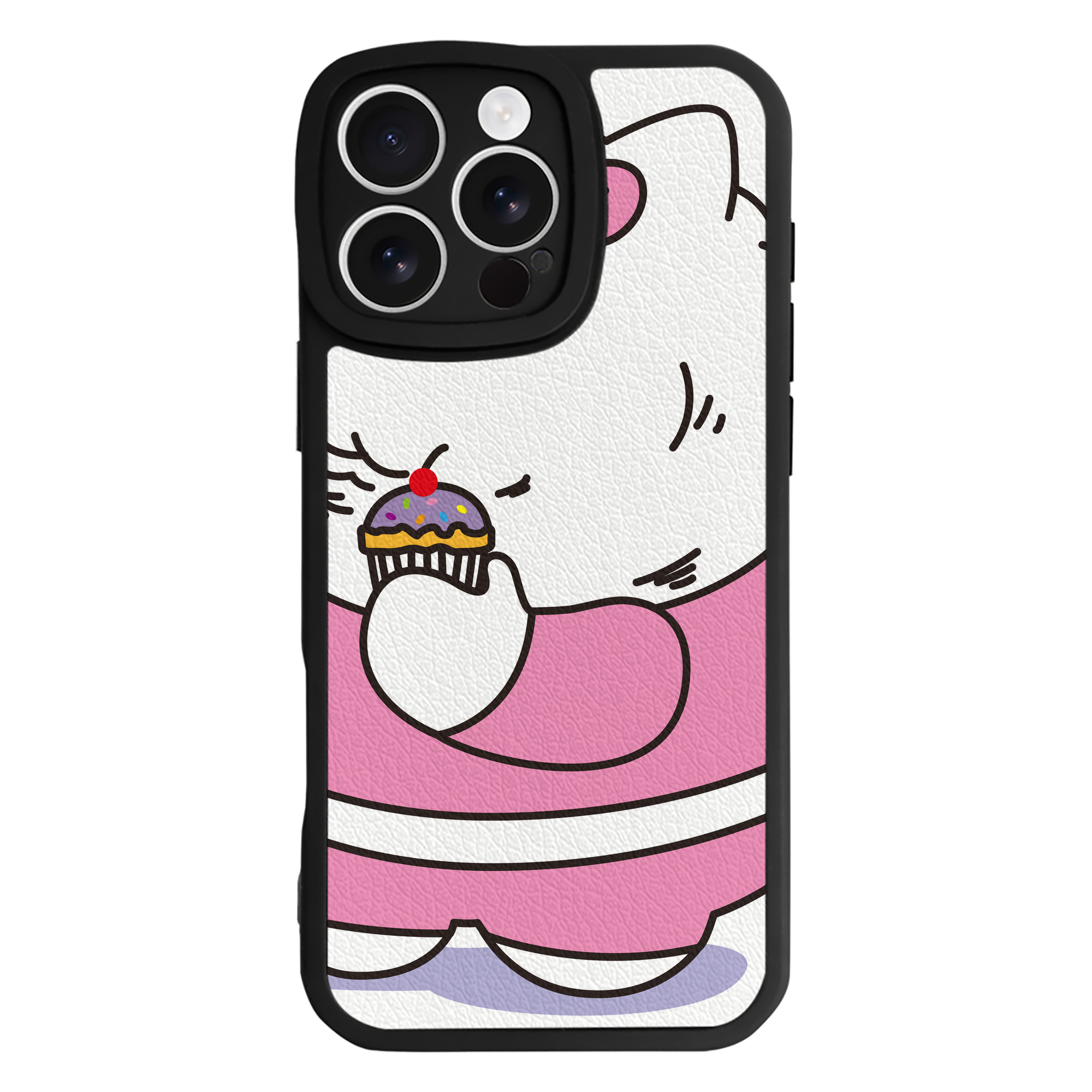 （画像用） Hello Kitty ハローキティ 【iPhone 16シリーズ対応】シリコンスマホケース（レザー調） 材質：シリコン